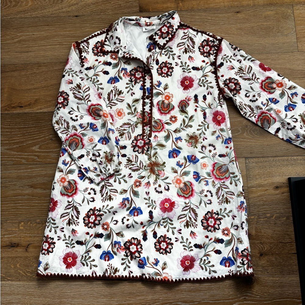 Women’s Floral Embroidered Mini Dress